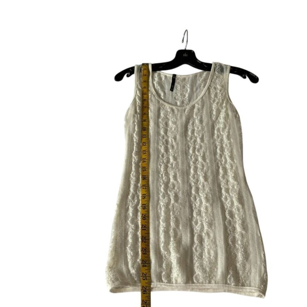 Sleeveless White Lace Top By Love Culture - Picture 5 of 7